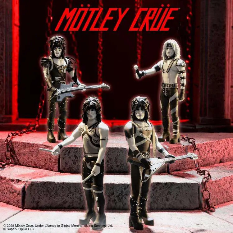 MOTLEY CRUE REACTION MICK MARS SHOUT AT THE DEVIL B&W Figura