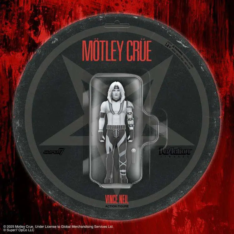 MOTLEY CRUE REACTION VINCE NEIL SHOUT AT THE DEVIL B&W Figura