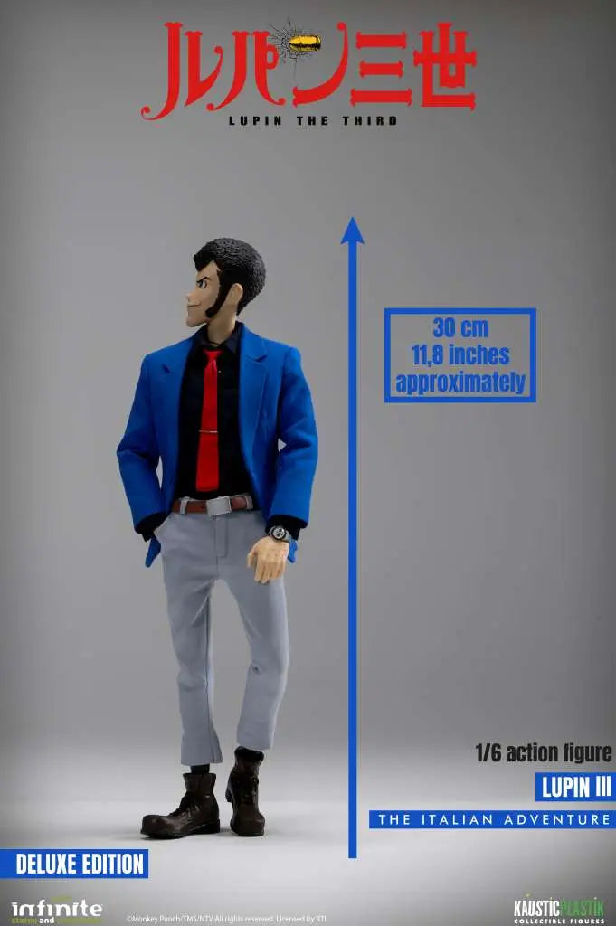 LUPIN THE 3rd THE ITALIAN ADVENTURE LUPIN 1/6 ACTION Figura DELUXE EDITION