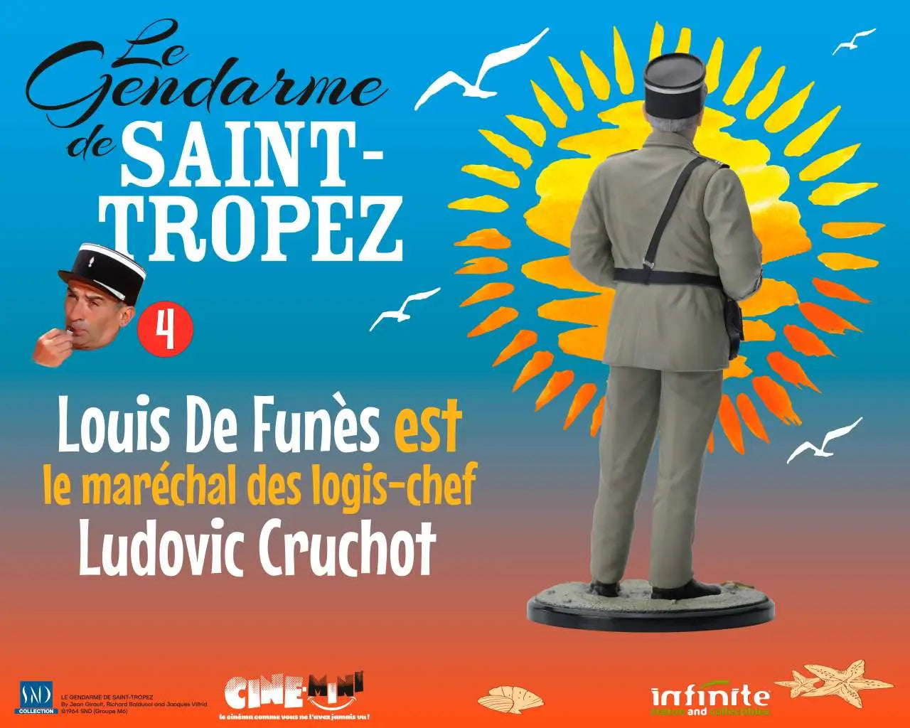 LE GENDARME DE SAINT-TROPEZ #4 LOUIS DE FUNES EST LE MARECHAL DES LOGIS-CHEF LUDOVIC CRUCHOT Figura
