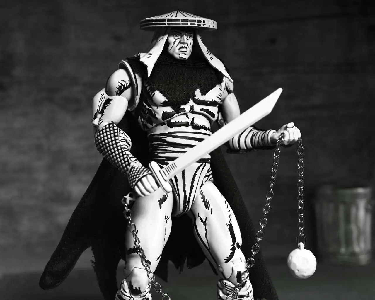 Teenage Mutant Ninja Turtles Figura Foot Assassin Black and White 18 cm