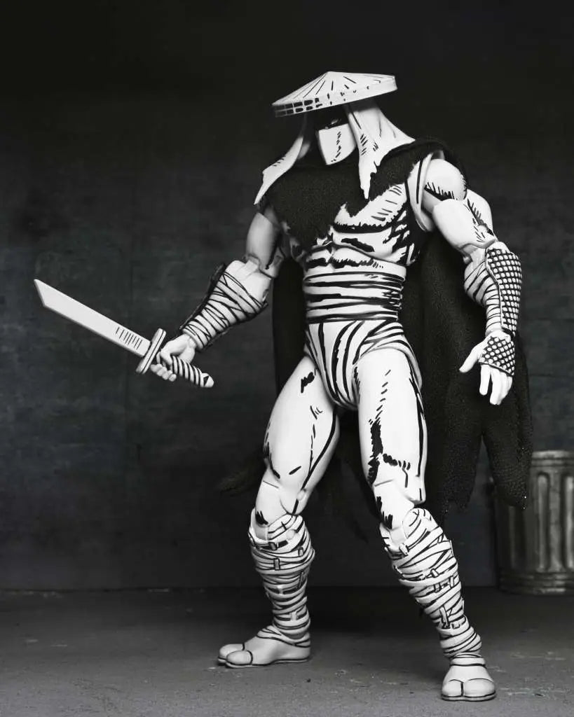 Teenage Mutant Ninja Turtles Figura Foot Assassin Black and White 18 cm