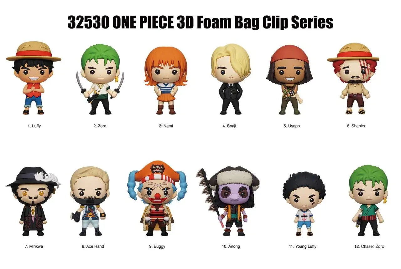 One Piece Colgantes PVC 3D Netflix Series 1 Expositor (24)