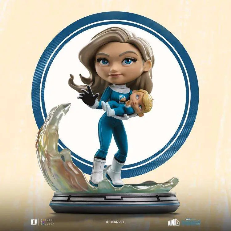 Fantastic Four Minifigura Mini Co. PVC Invisible Woman and Franklin 15 cm