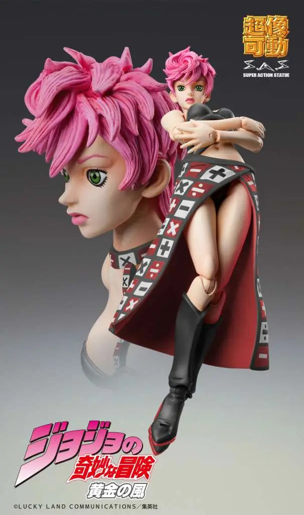 JoJo's Bizarre Adventure Part 5 Figura Super Action Chozokado Trish Una Black Ver. 15 cm