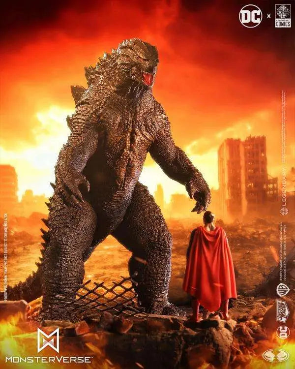 DC Justice League Monsterverse DC Multiverse Pack de 2 Figuras Superman Vs. Godzilla 30 cm