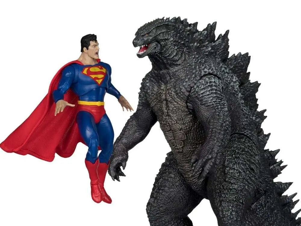 DC Justice League Monsterverse DC Multiverse Pack de 2 Figuras Superman Vs. Godzilla 30 cm