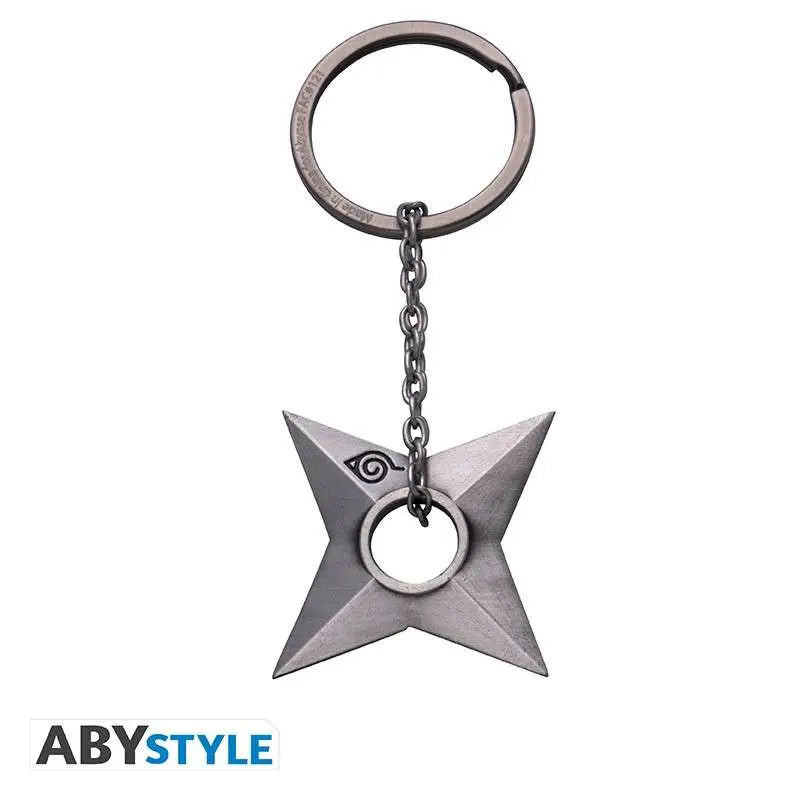 NARUTO SHIPPUDEN SHURIKEN KONOHA 3D Llavero