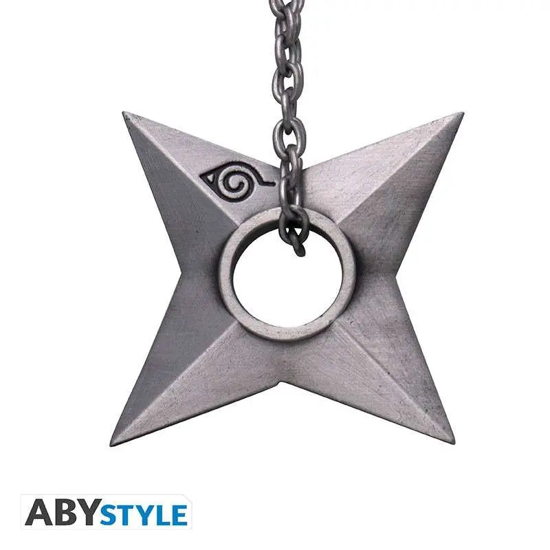 NARUTO SHIPPUDEN SHURIKEN KONOHA 3D Llavero