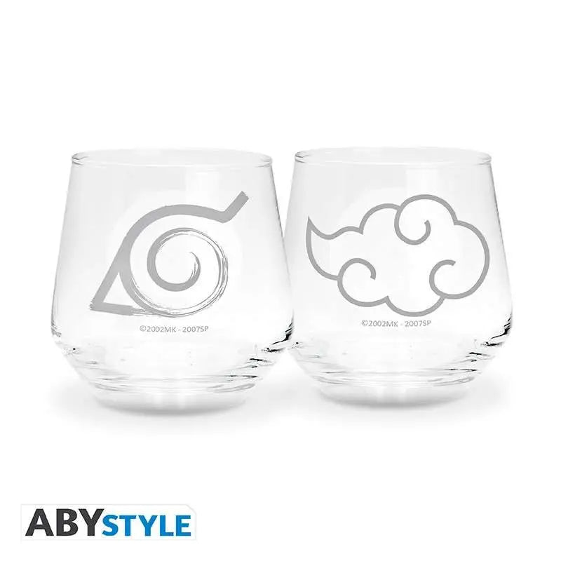 NARUTO SHIPPUDEN KONOHA & AKATSUKI GIFT SET Vaso