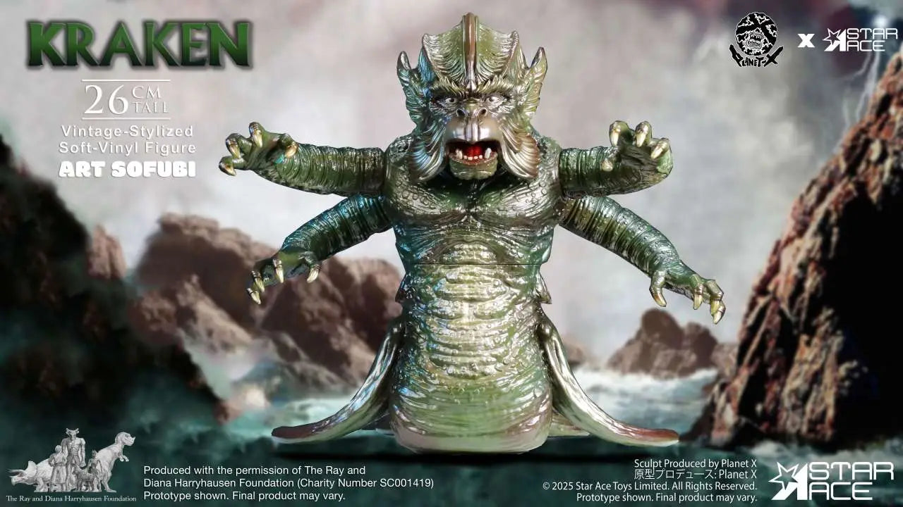 Ray Harryhausen's Estatua Soft Vinyl The Kraken Vintage Style 25 cm