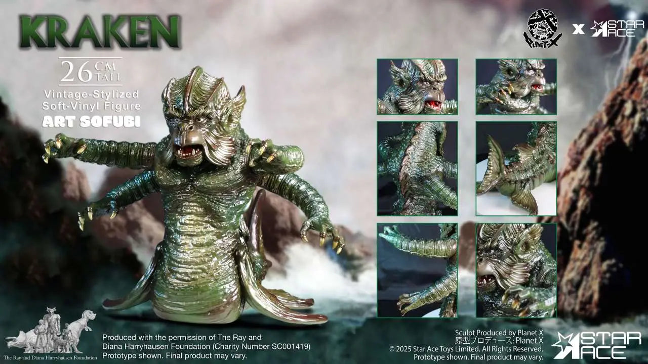 Ray Harryhausen's Estatua Soft Vinyl The Kraken Vintage Style 25 cm