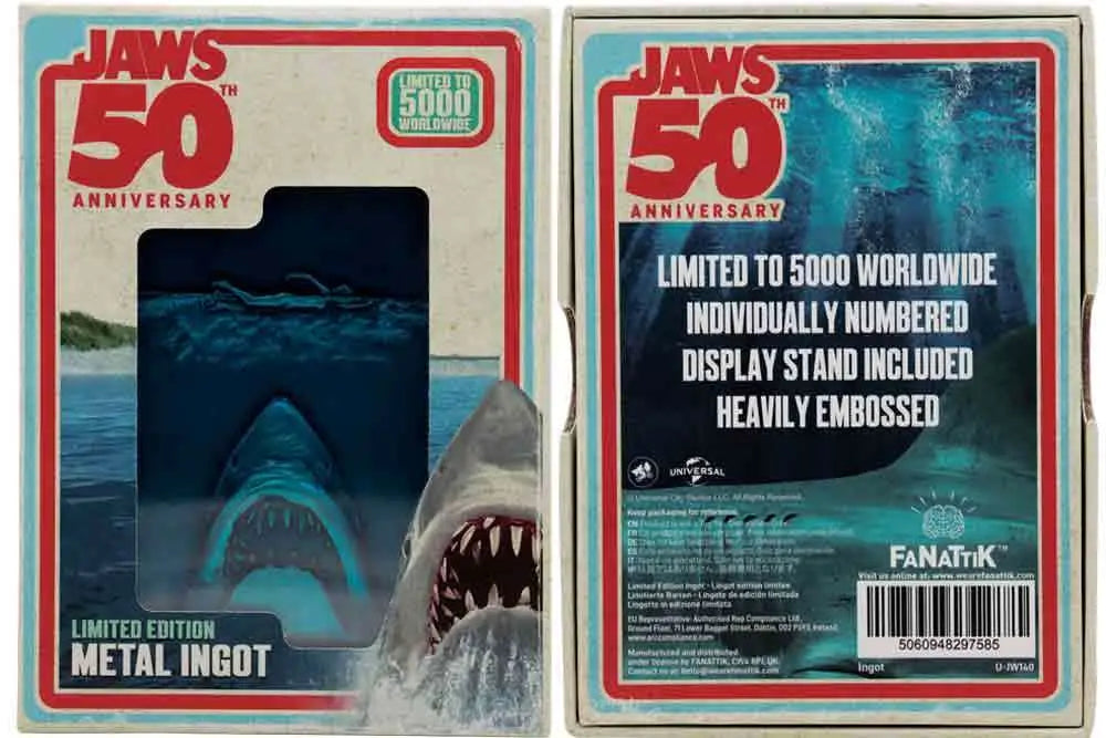 Jaws Lingote 50th Anniversary Poster Limited Edition