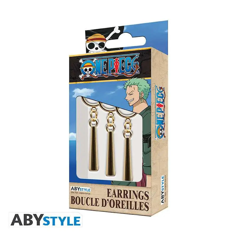 ONE PIECE ZORO 3 EARRINGS Réplica