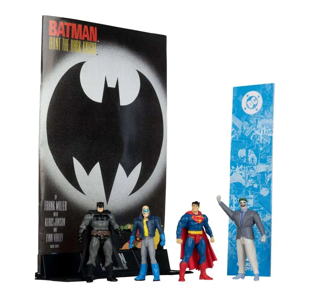 DC Direct Page Punchers Pack de 4 Figuras Batman & Son of Batman & Superman & Joker 7 cm