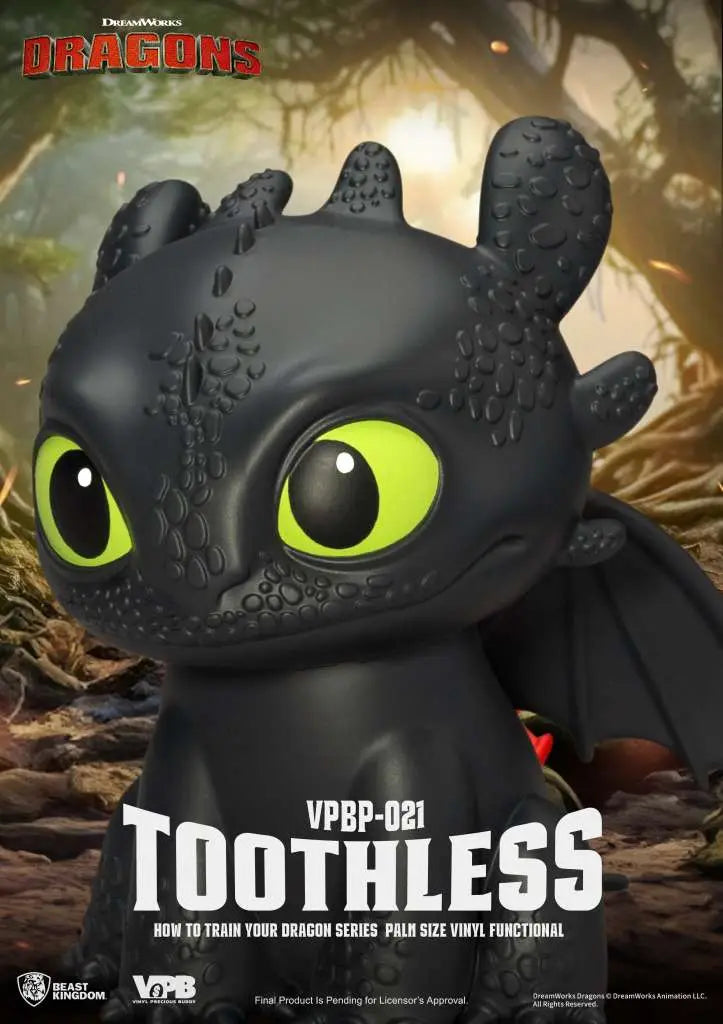 HOW TO TRAIN YOUR DRAGON TOOTHLESS SERIES PALM SIZE VINYL BANK Frikytopia