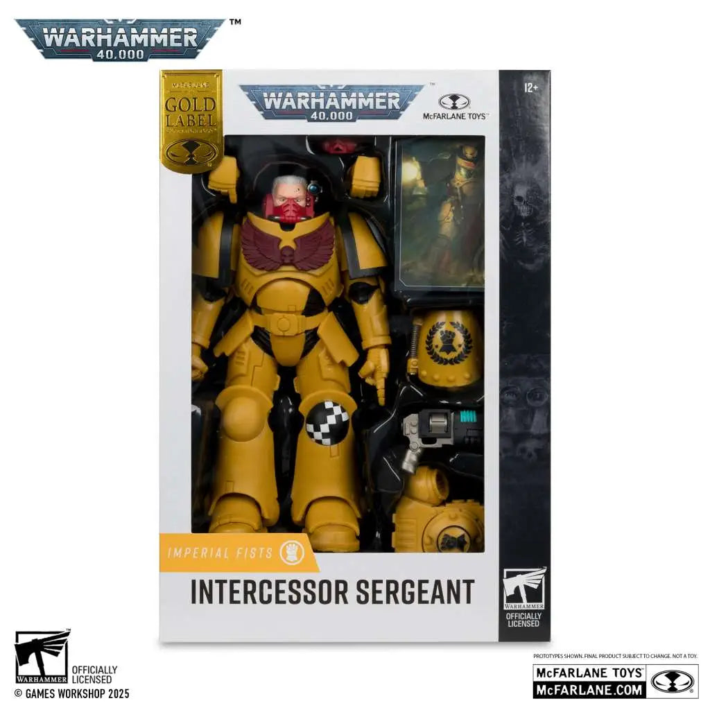 Warhammer 40,000 Figura Intercessor Sergeant (Imperial Fist) (Gold Label) 18 cm