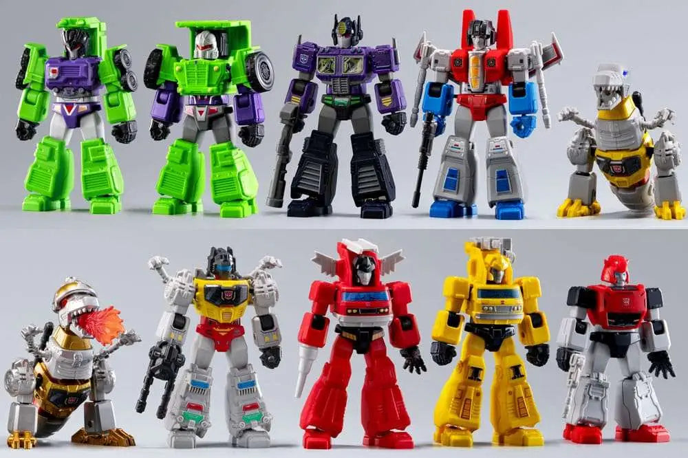 TRANSFORMERS SOS GALAXY VERSION 02 MODEL KIT BLIND Caja SET (9)
