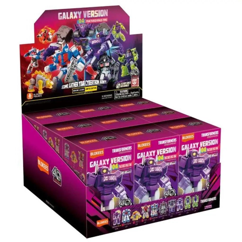 TRANSFORMERS FRACTURED SPACE TIME GALAXY VERSION 04 MODEL KIT BLIND Caja SET (9)