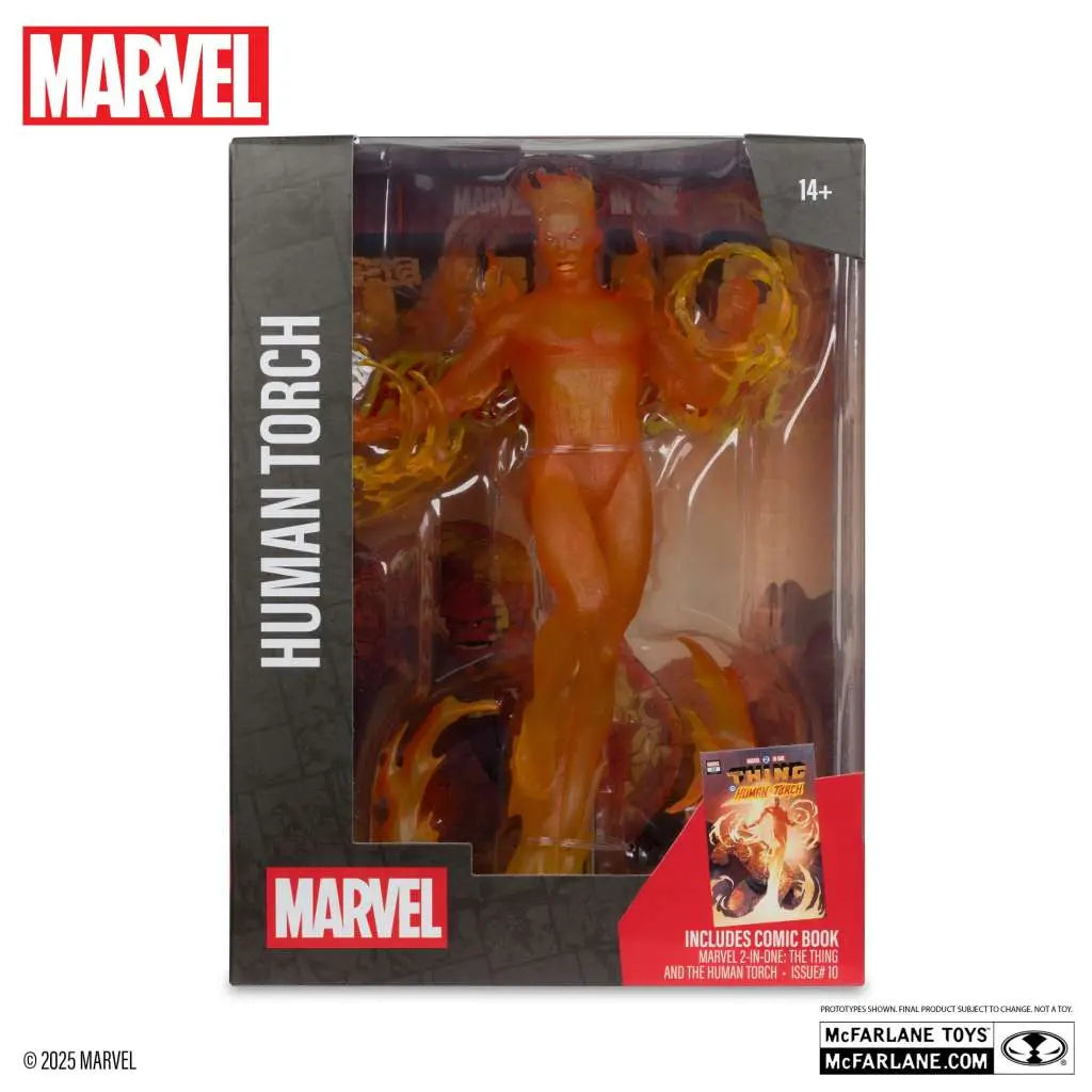 Marvel Collection Estatua PVC 1/6 Human Torch (Marvel 2 in 1 #10) 29 cm