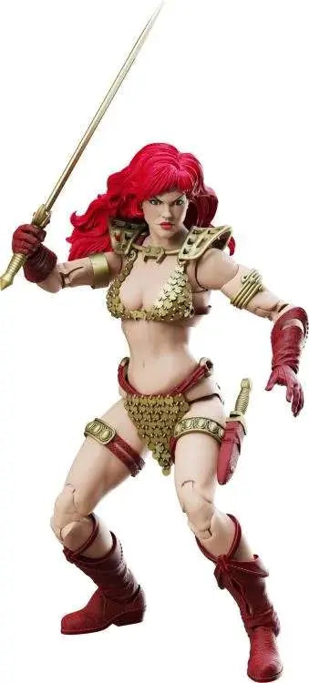 RED SONJA LIMITED GOLD AND RED EPIC HACKS Figura