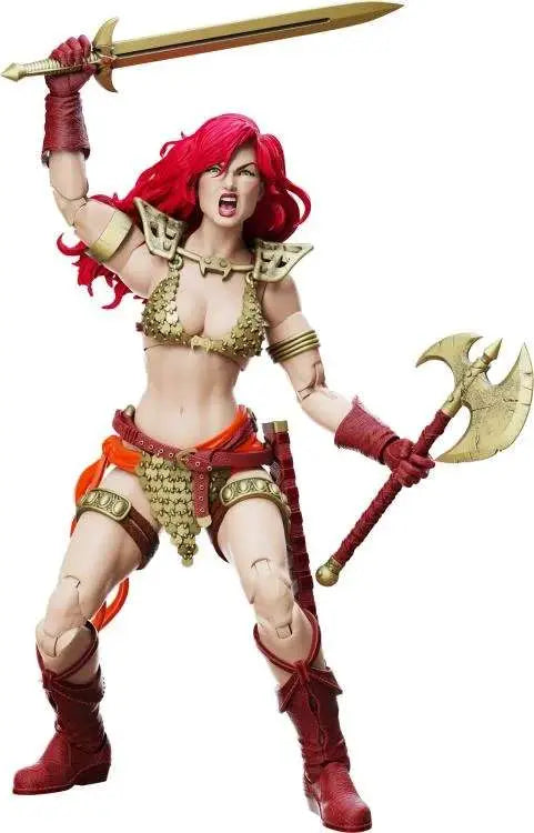 RED SONJA LIMITED GOLD AND RED EPIC HACKS Figura