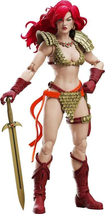 RED SONJA LIMITED GOLD AND RED EPIC HACKS Figura
