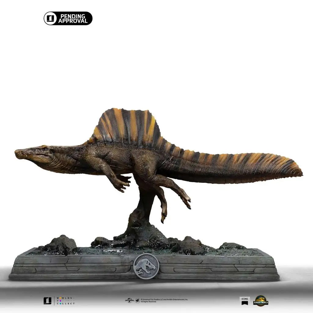 Jurassic World Icons Estatua Spinosaurus 18 cm