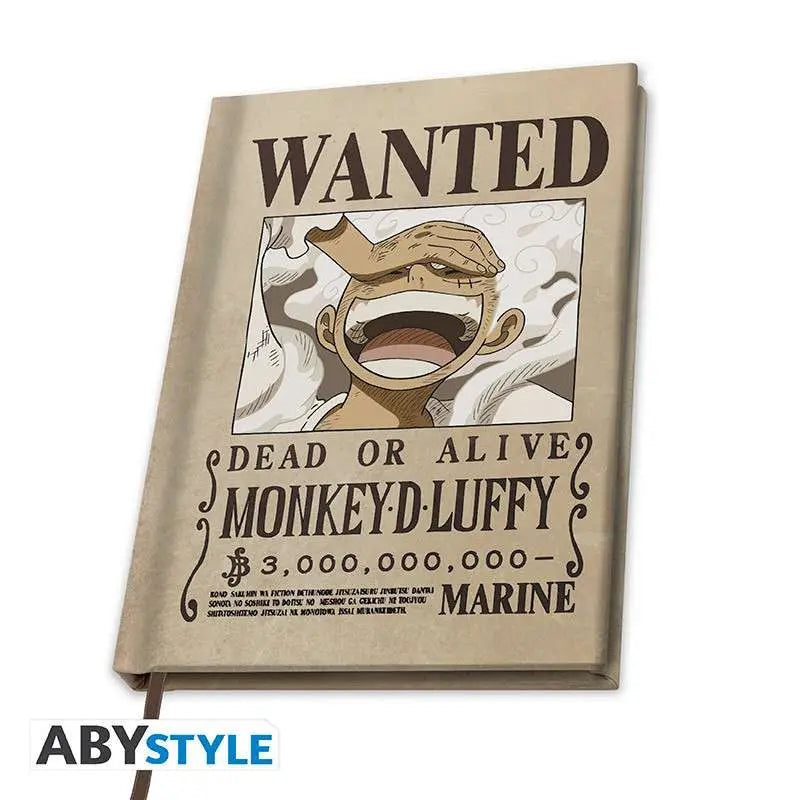 ONE PIECE WANTED LUFFY WANO Libreta A5