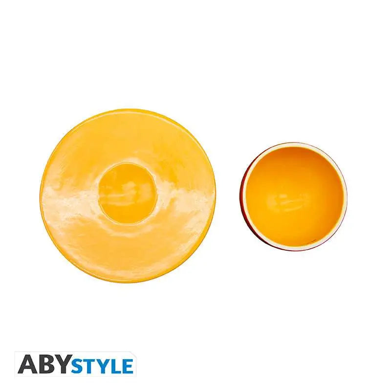 Set cuenco y platillo abystyle one piece sombrero de paja