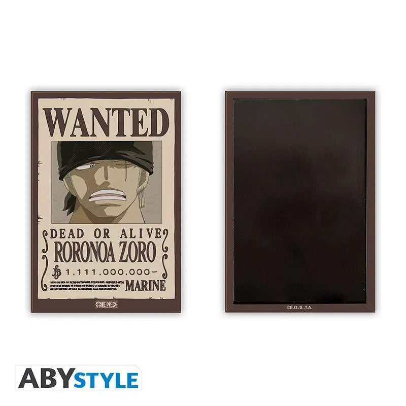 ONE PIECE WANTED ZORO STANDARD Imán