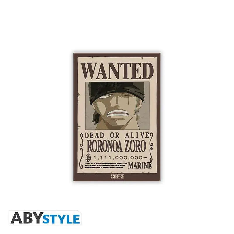 ONE PIECE WANTED ZORO STANDARD Imán