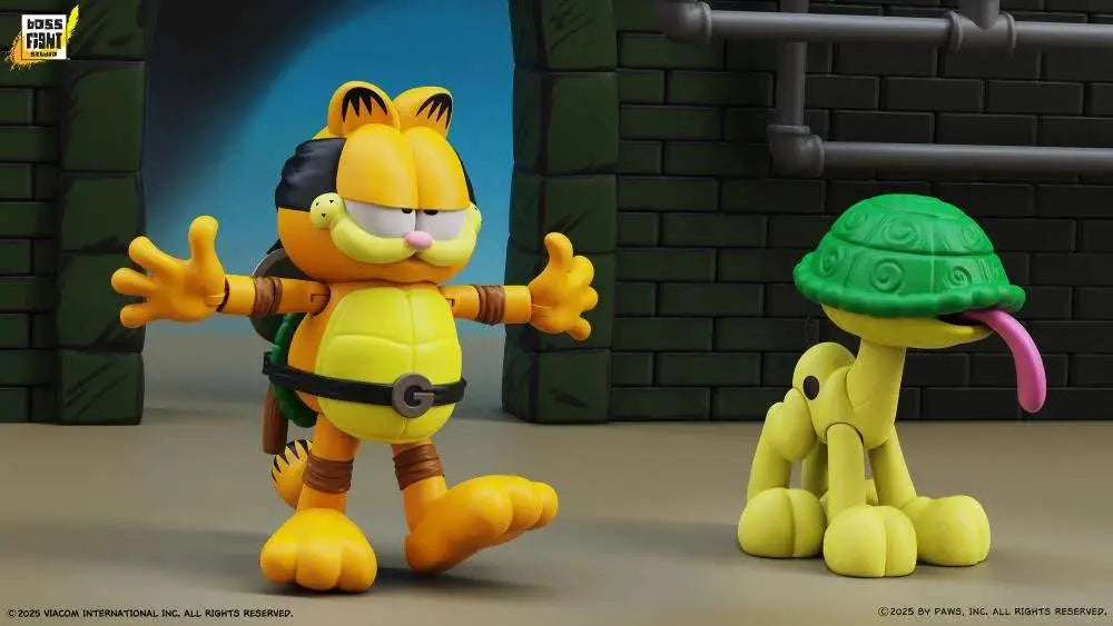 GARFIELD X TMNT GARFELLO AND SIDEKICK ODIE AF 2 -PACK