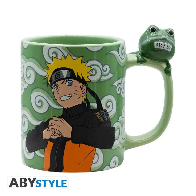 NARUTO SHIPPUDEN NARUTO & GAMA CHAN Taza 3D HANDLE Frikytopia