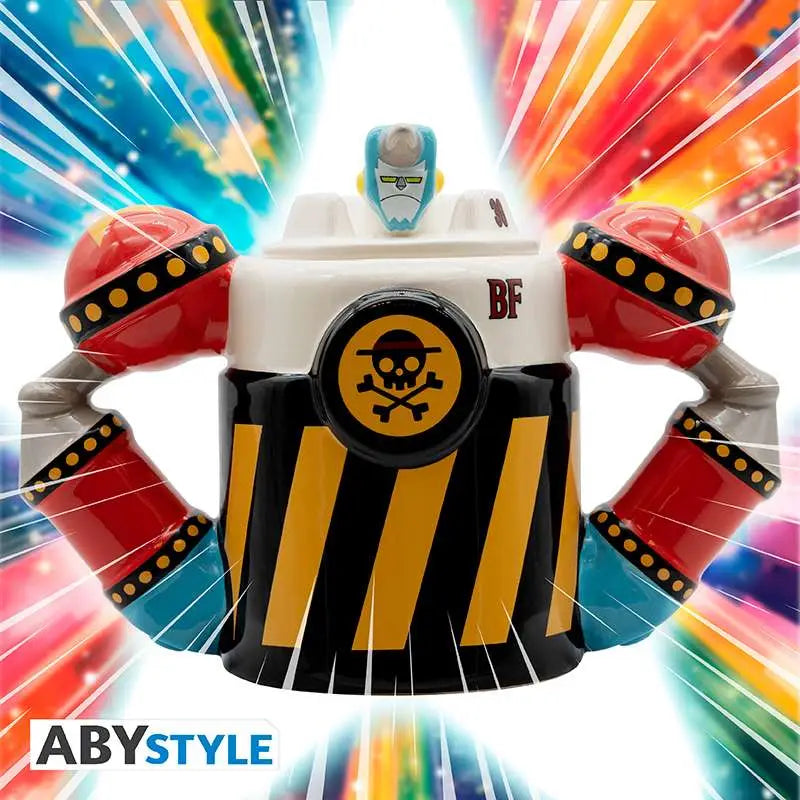 ONE PIECE FRANKY IRON PIRATE SHOGUN 3D Taza Frikytopia