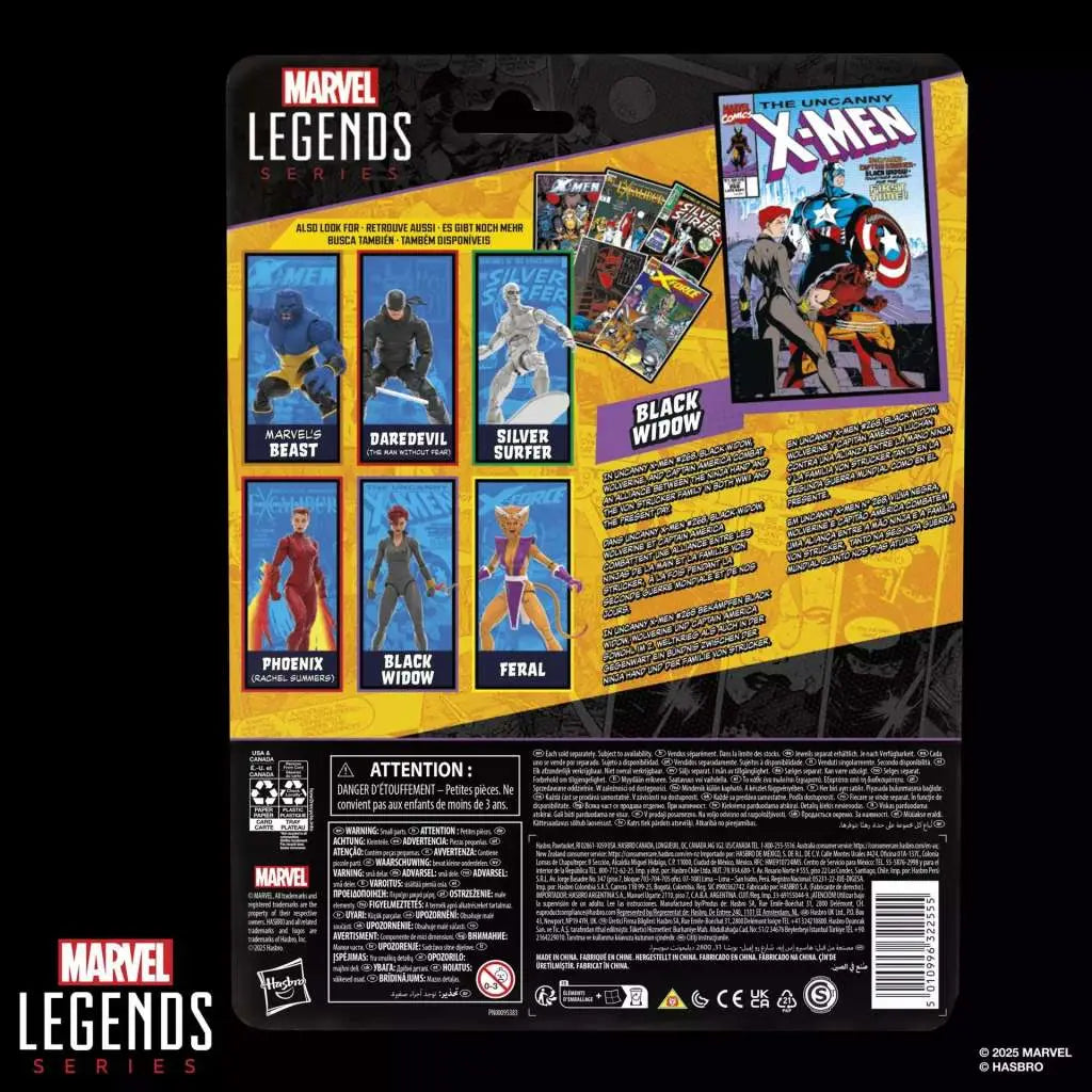 Figura Viuda Negra Black Widow Marvel Legends Series 15 cm