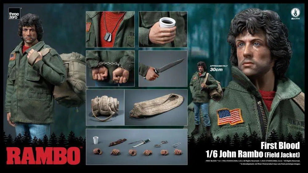 RAMBO FIRST BLOOD JOHN RAMBO FIELD JACKET 1/6 Figura