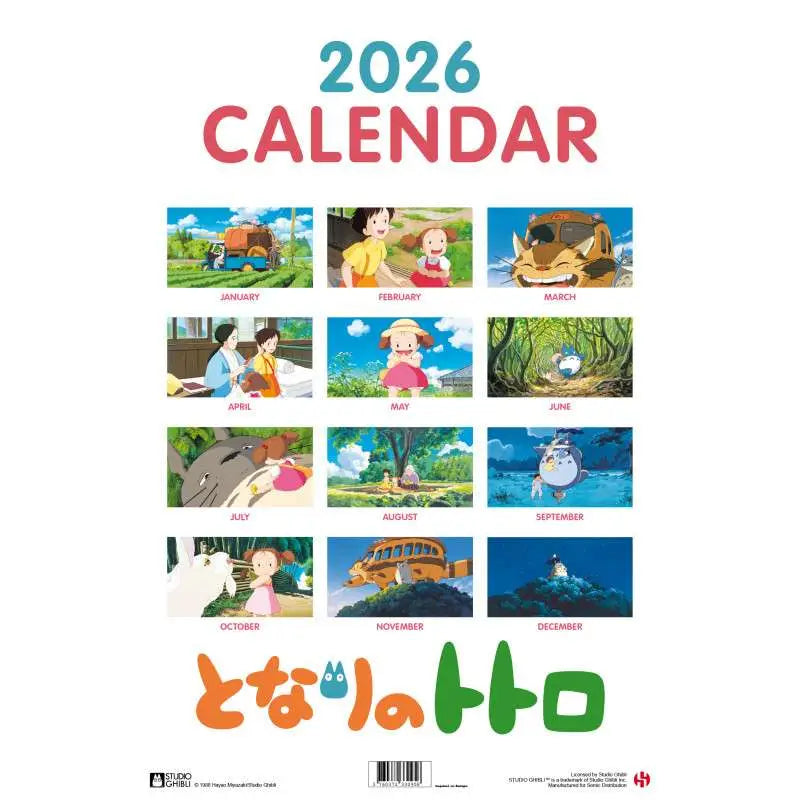 TOTORO 2026 Calendario