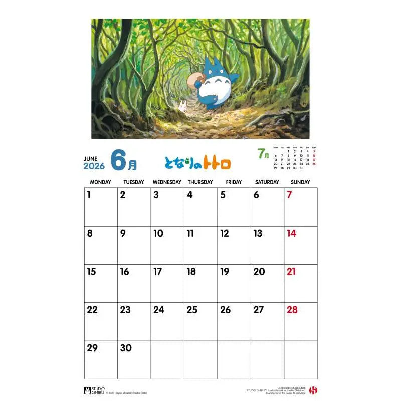 TOTORO 2026 Calendario