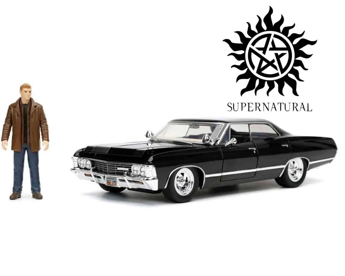 SUPERNATURAL CHEVROLET IMPALA 1967 & DEAN WINCHESTER 1/24 DIE-CAST MODEL