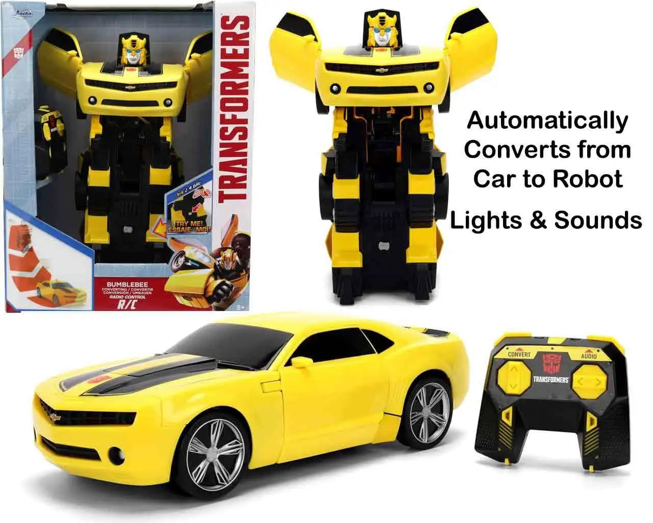 TRANSFORMERS BUMBLEBEE TRANSFORMING TO ROBOT REMOTE CONTROL MODEL Frikytopia