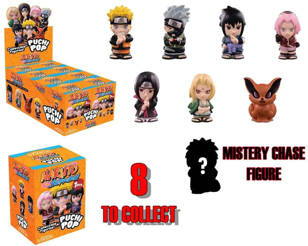 NARUTO PUCHIPOP BLIND BOXDISPLAY (8) Frikytopia