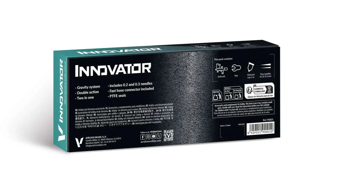 AIRBRUSH INNOVATOR BY VALLEJO 2 EM 1