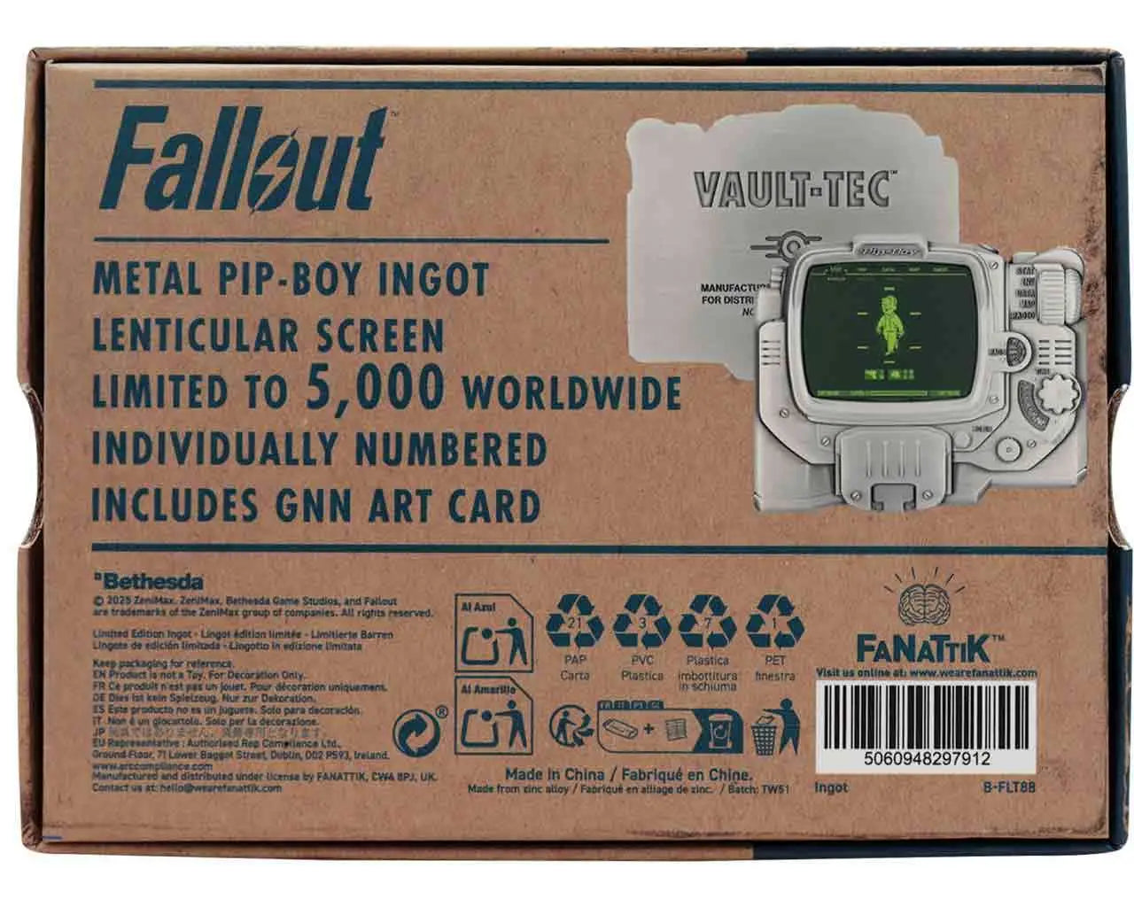 Fallout Lingote Pip-Boy Limited Edition