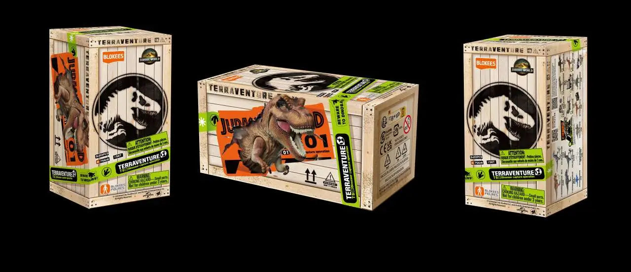JURASSIC WORLD SURPRISE EGG TERRAVENTURE TS01 BLIND Caja MODEL KIT (12)