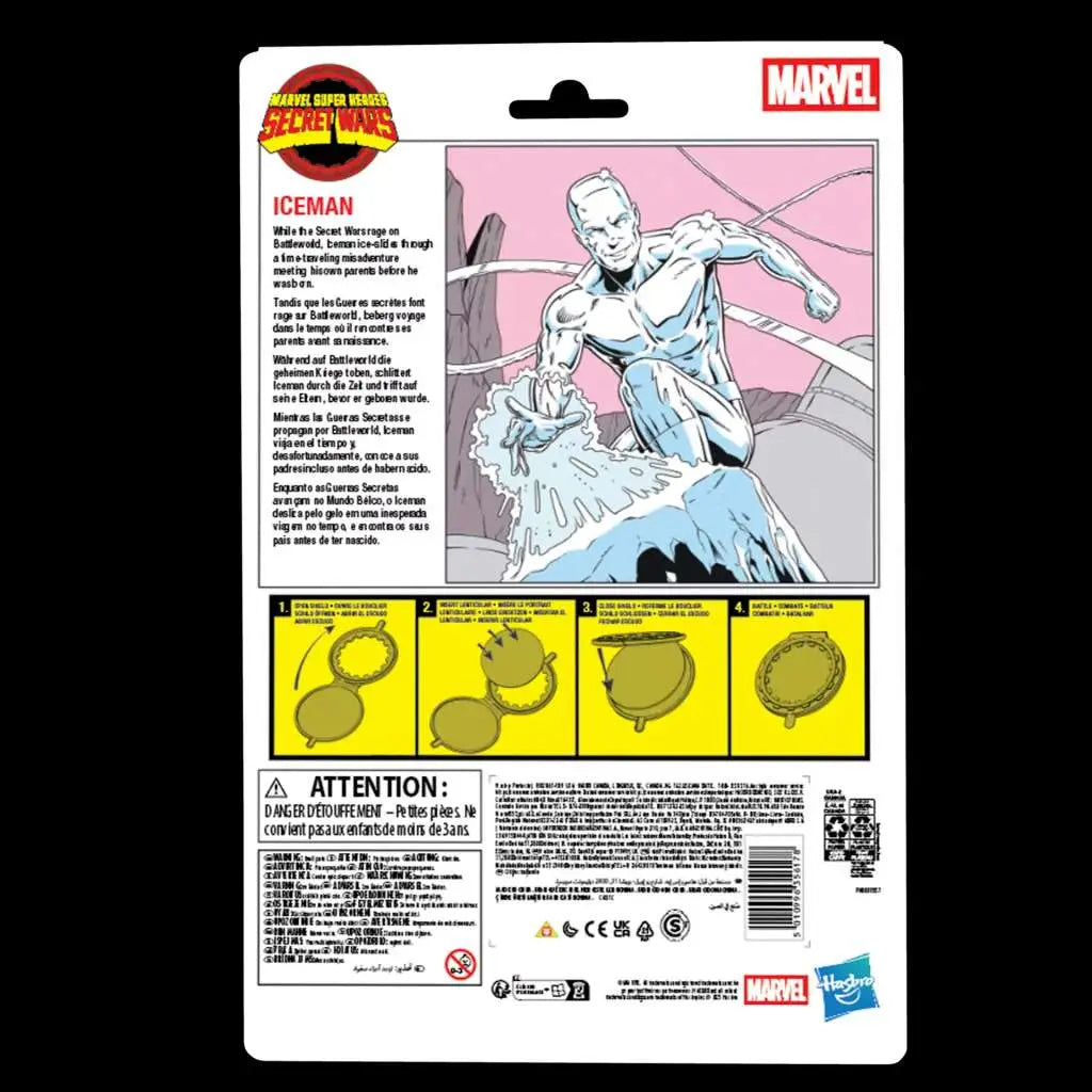 Secret Wars Marvel Legends Retro Figura Iceman 15 cm