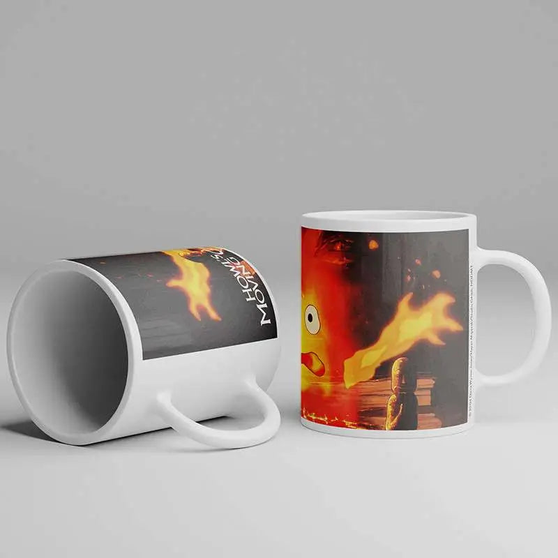 El castillo ambulante Ponyo Taza Calcifer