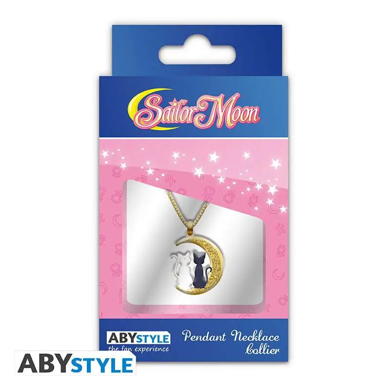 SAILOR MOON GATOS NA LUA PINGENTE Colar Frikytopia