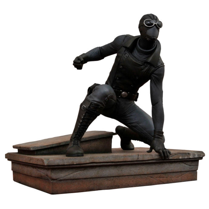 Estátua Spiderman fato preto Spiderman Marvel 18cm Frikytopia