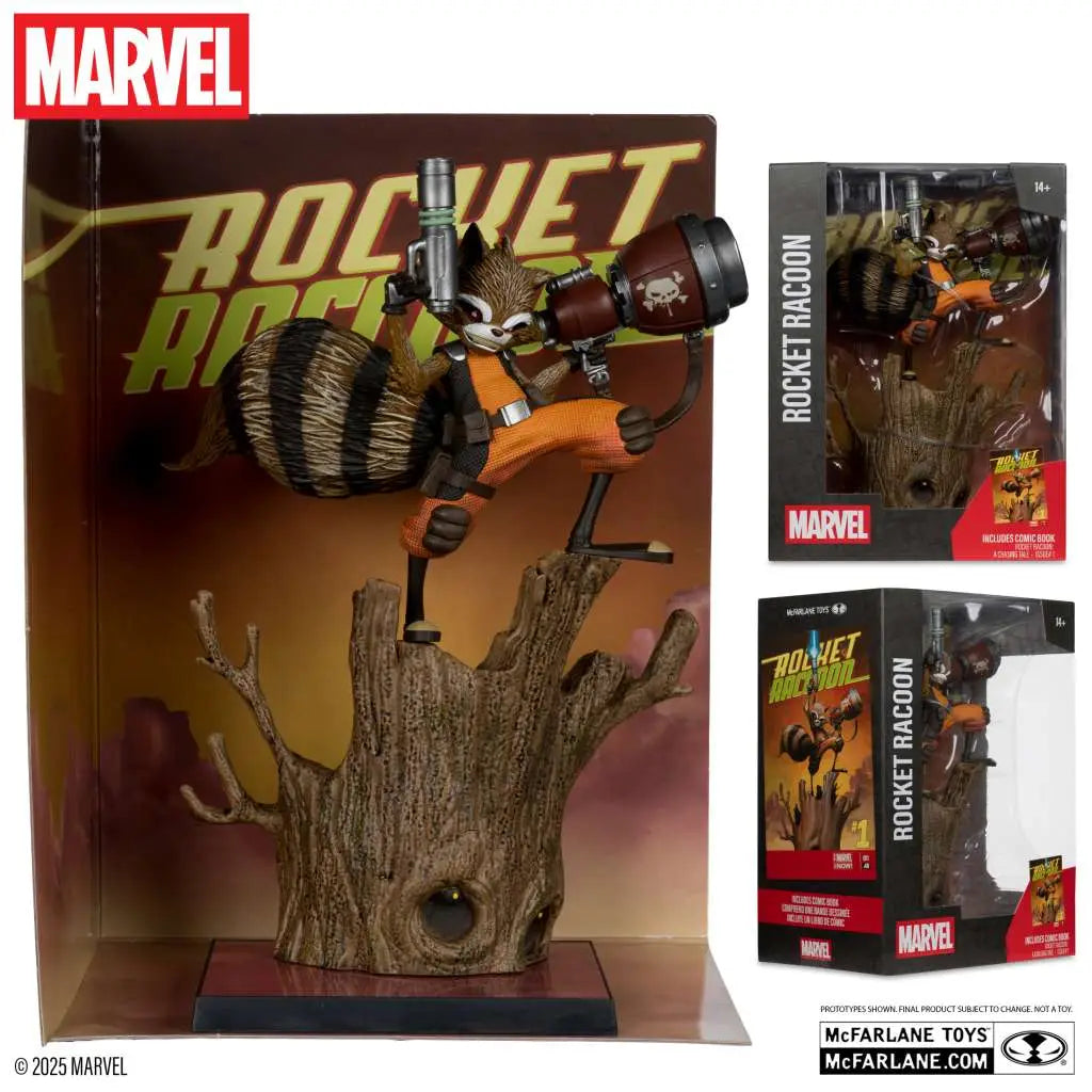 MARVEL COLLECTION 1:6 WV7 ROCKET RACCOON A CHASING TALE #1 Figura